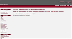 Desktop Screenshot of css4you.de