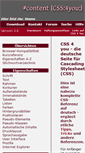 Mobile Screenshot of css4you.de